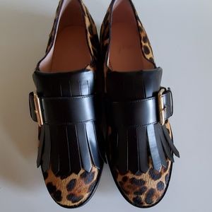 Jcrew leopard loafers